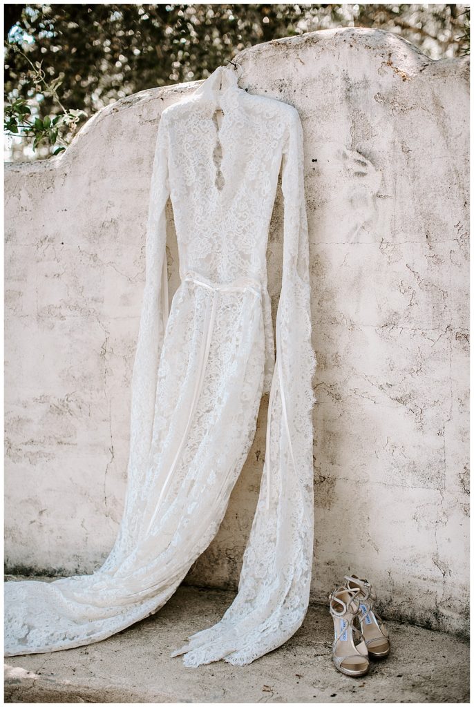 Gorgeous wedding dress by Marc bower westerbeke ranch wedding sonoma california by Alicia Frances Photography