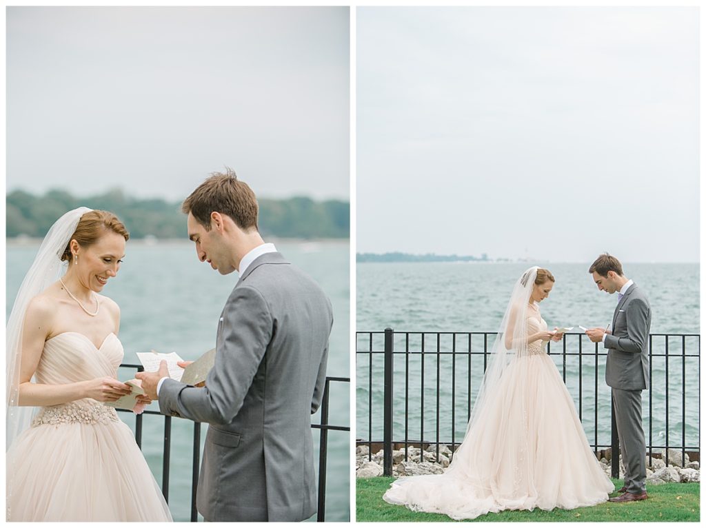 Grosse Pointe Michigan Wedding First Look by AliciaFrances Photography