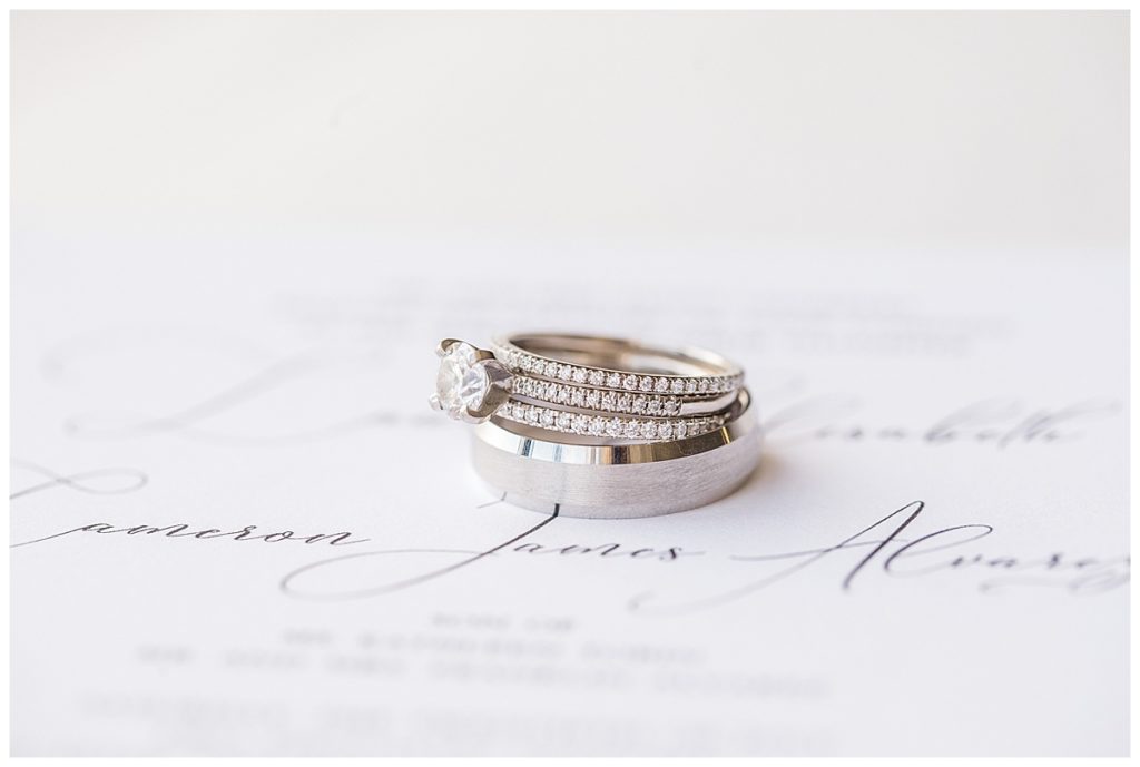 Wedding Rings Detroit Opera House by Alicia Frances Photography