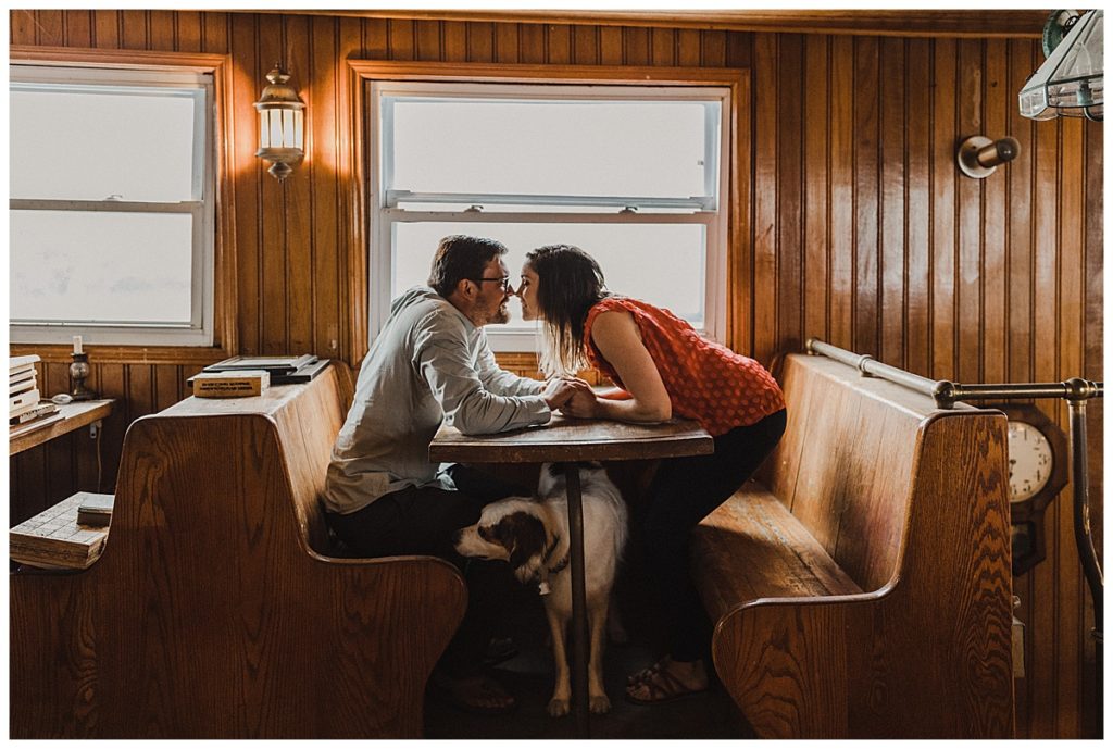 Tugboat Engagement Session Detroit Michigan at the goatyard by Alicia Frances Photography