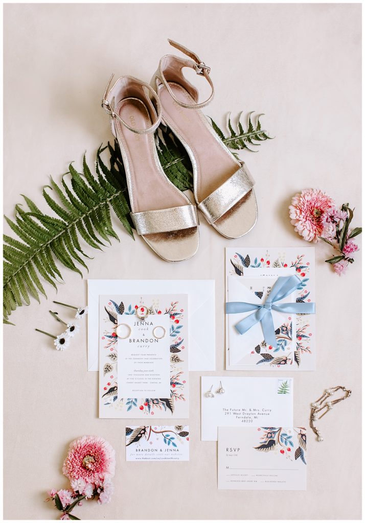 Wedding Details at Modern Farmhouse Wedding Northport Michigan by Alicia Frances Photography