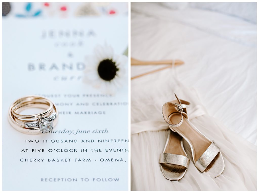 Gorgeous wedding details Northport Michigan Wedding by Alicia Frances Photography