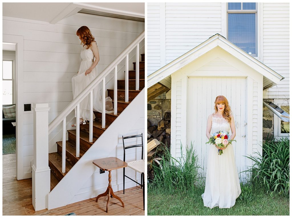 Modern Farmhouse Wedding Northport Michigan by Alicia Frances Photography