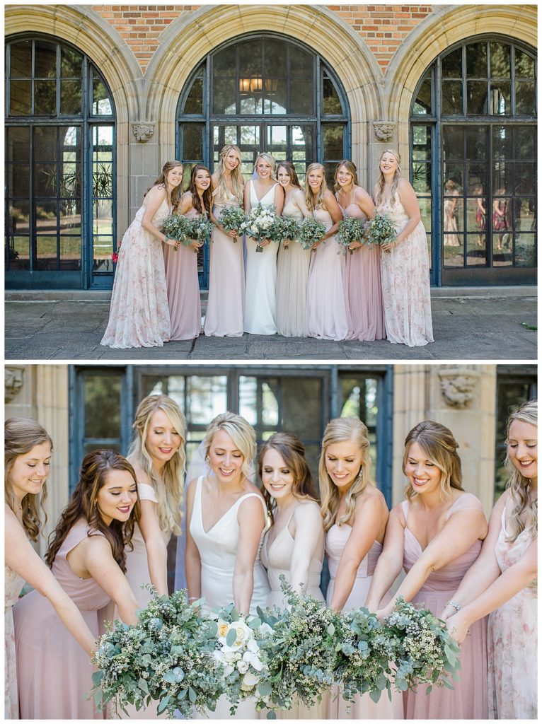 Bridesmaids Meadowbrook Hall Wedding Michigan by Alicia Frances Photography
