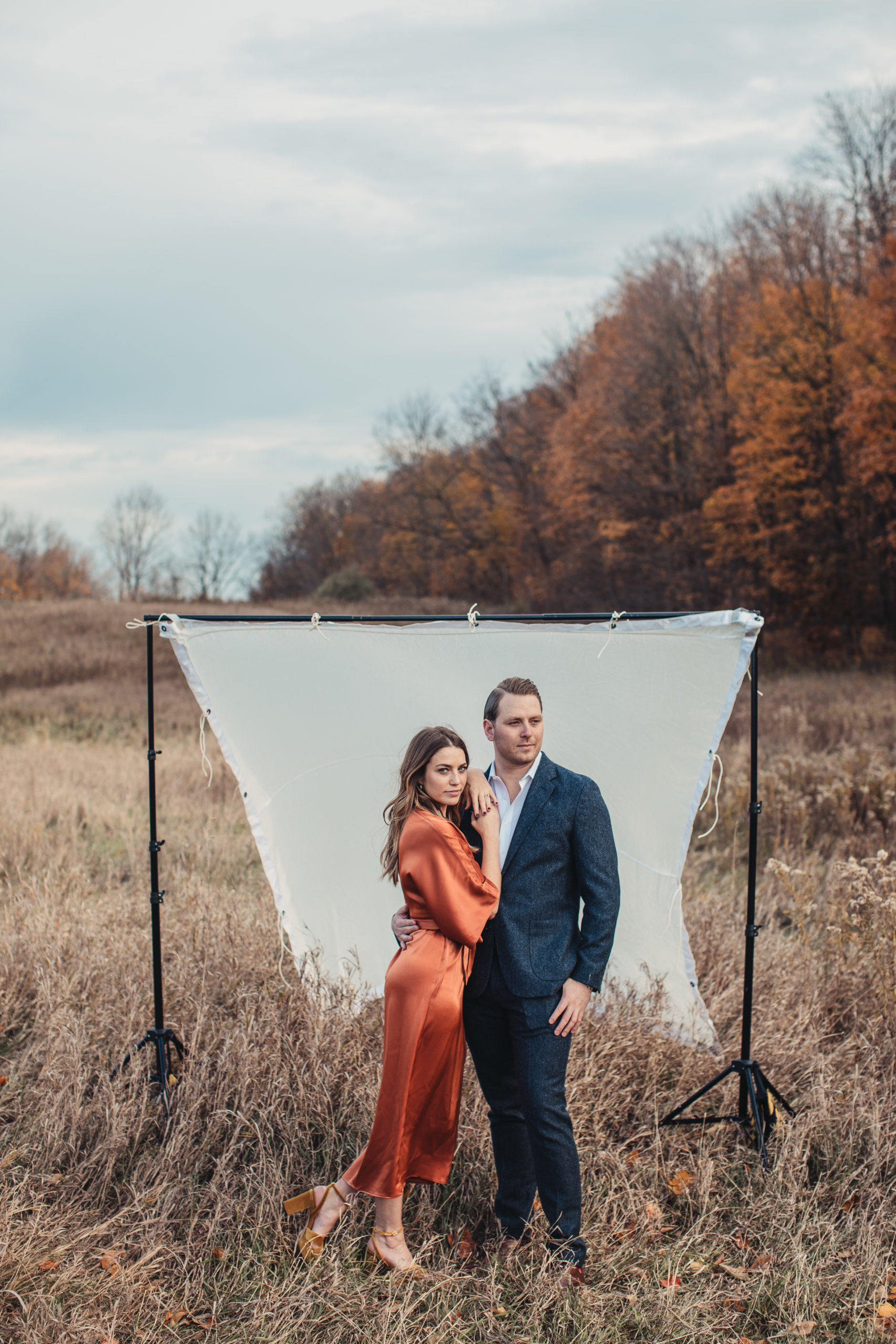 Fall Engagement Session Mayberry State Park Michigan by Alicia Frances Photography