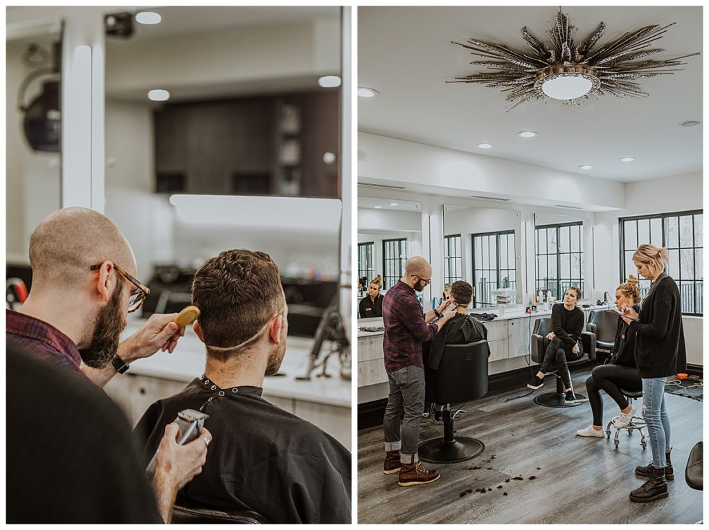 Haircutting Branding Session for Steve Champine at Alex Elmilio by Alicia Frances Photography
